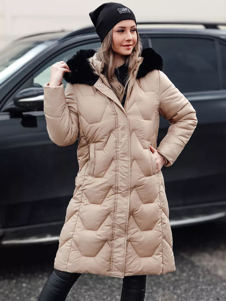 Sieviešu garā brūnā jaka Inter