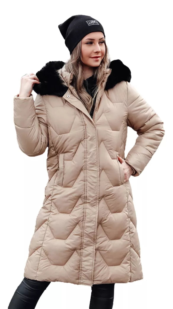 Sieviešu garā brūnā jaka Inter