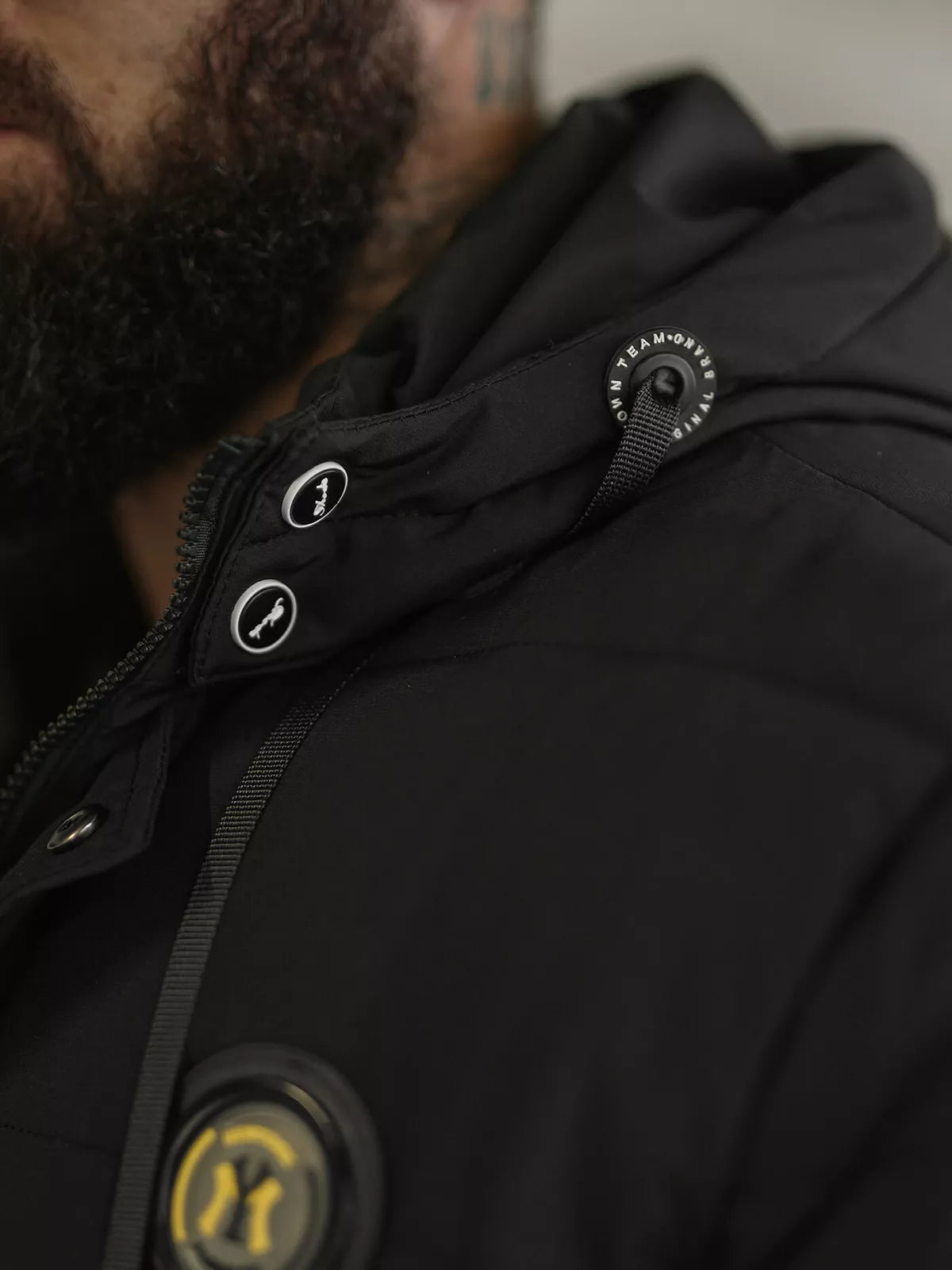 Vīriešu melna ziemas jaka Lorenzo