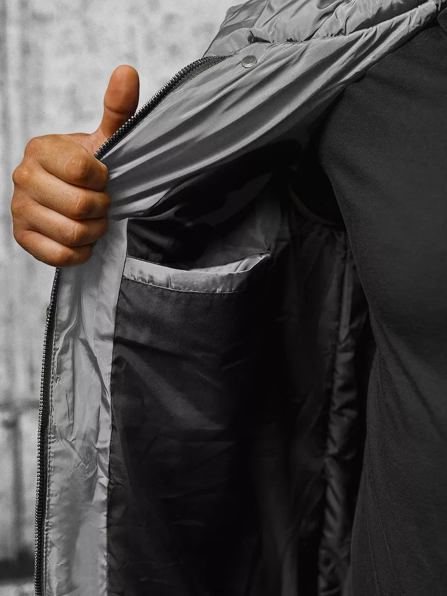 Ziemas pelēka jaka Setter