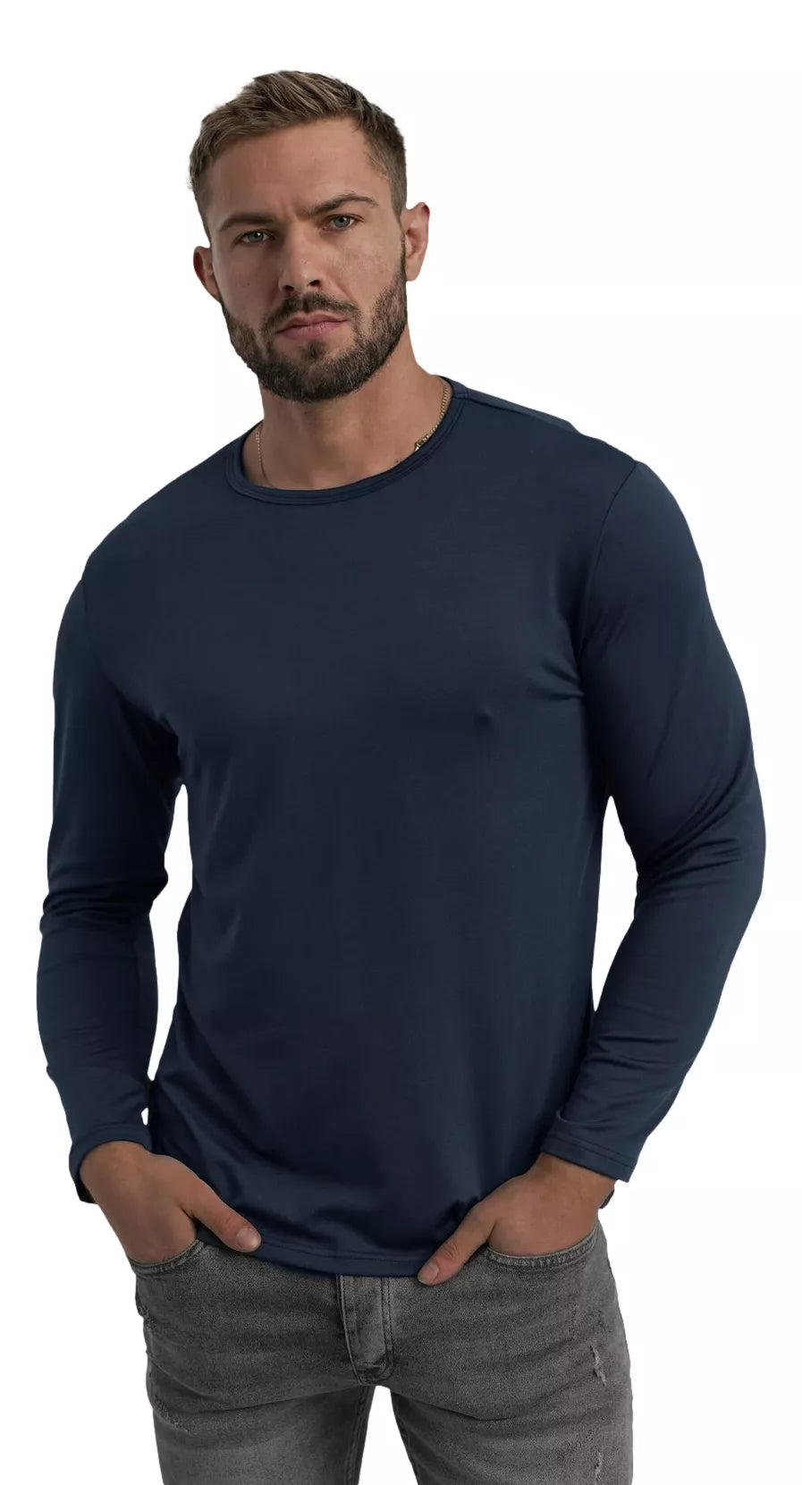 Vīriešu tumši zils T-krekls Rojo