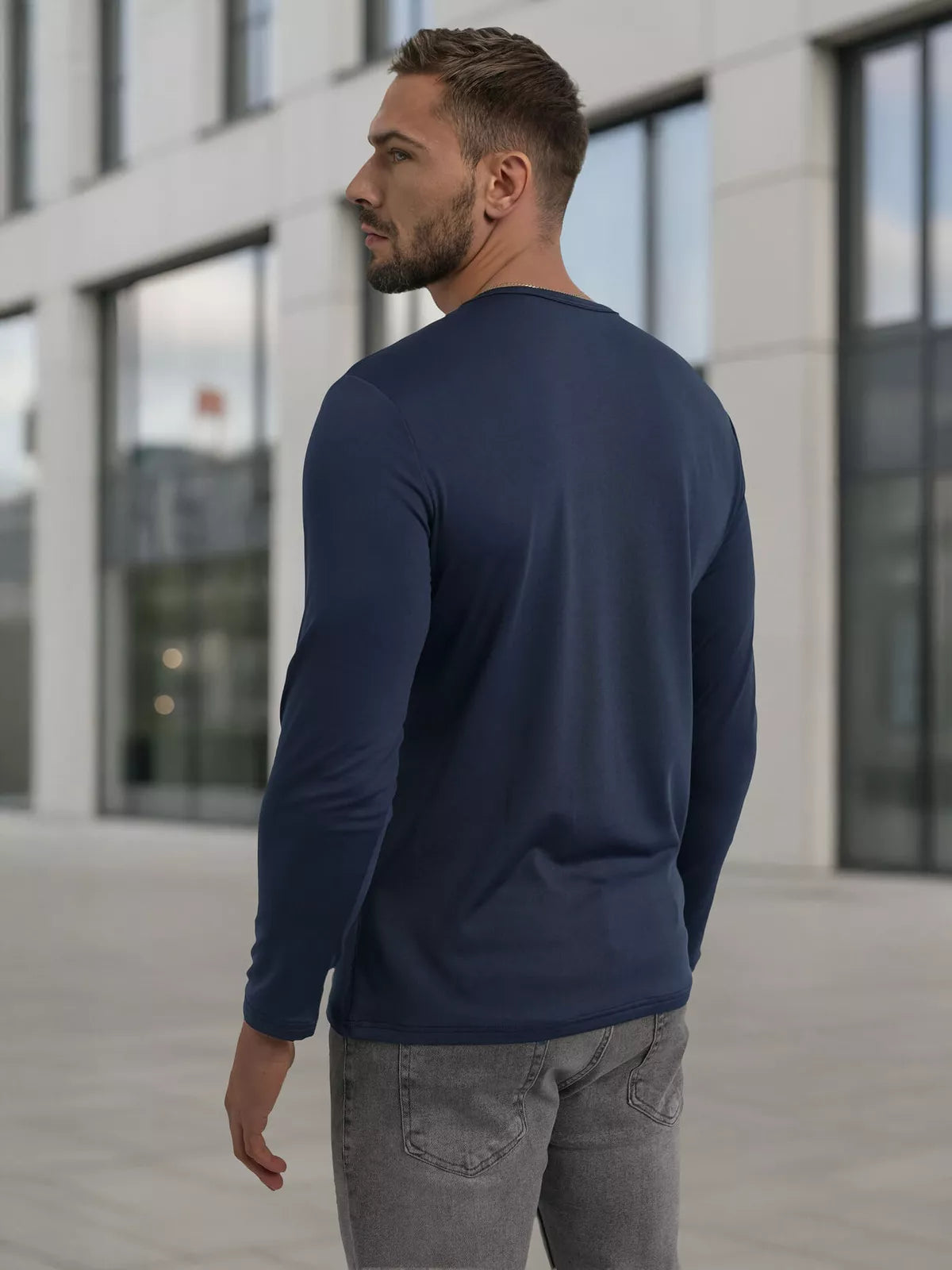 Vīriešu tumši zils T-krekls Rojo