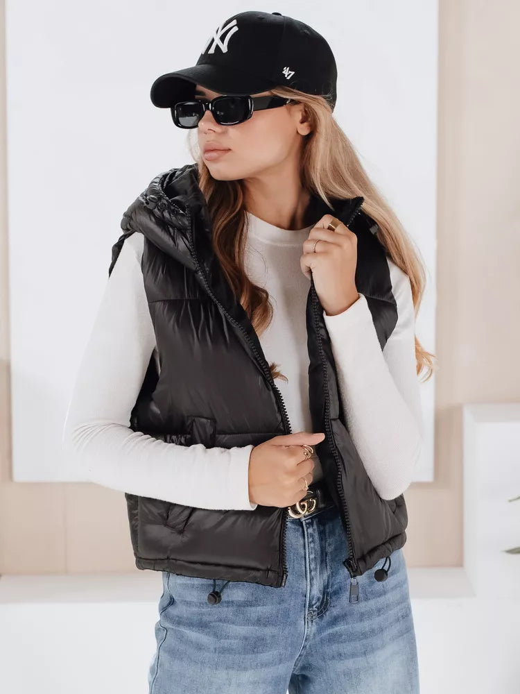 Sieviešu melna veste Sedar