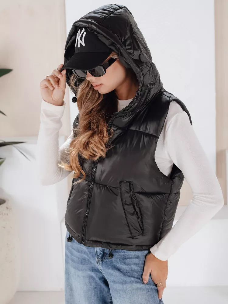 Sieviešu melna veste Sedar