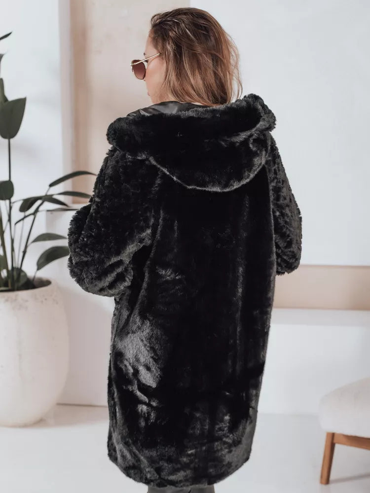 Sieviešu melns mētelis Modi