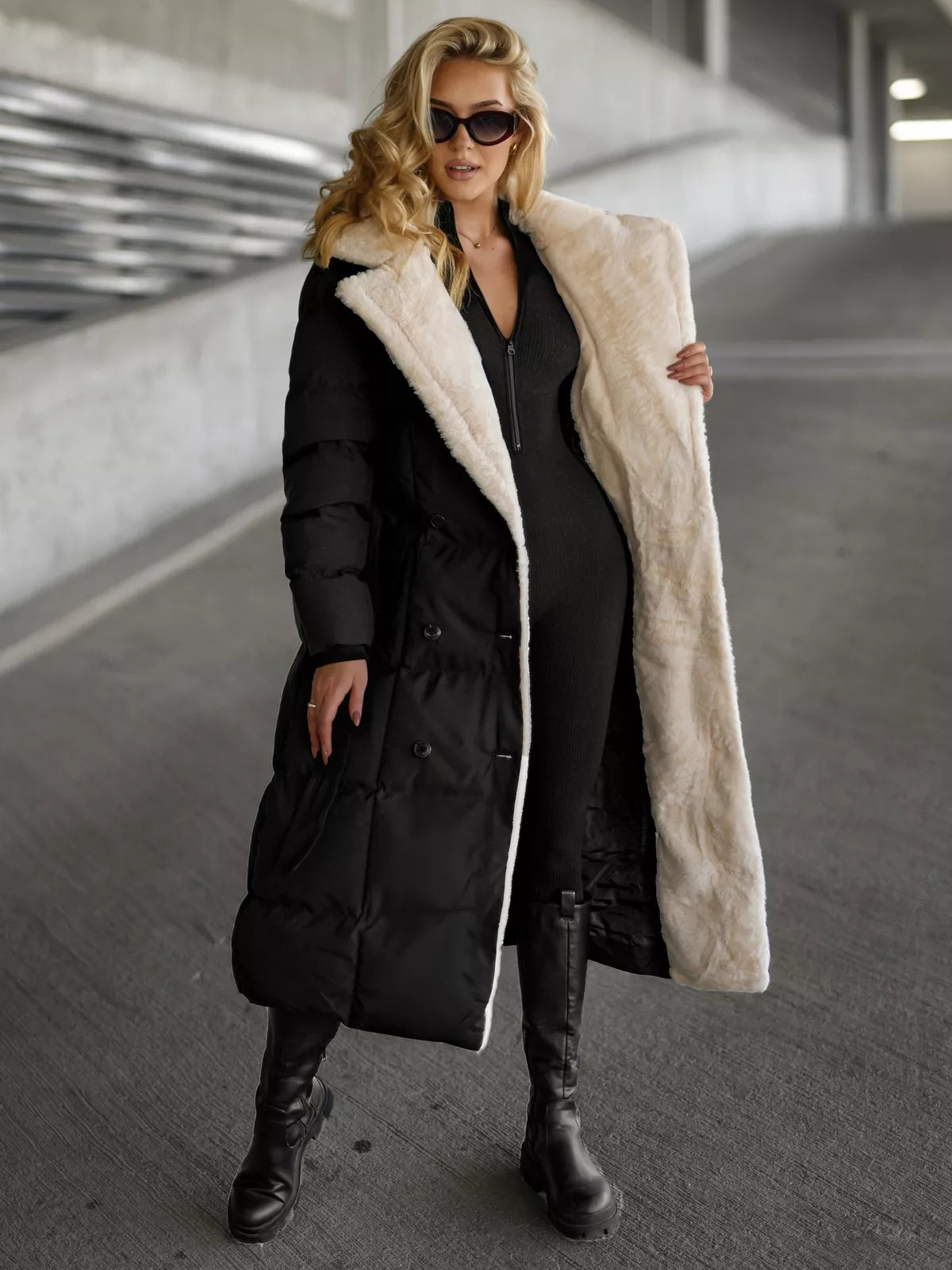 Sieviešu stepēta melna jaka Charlot