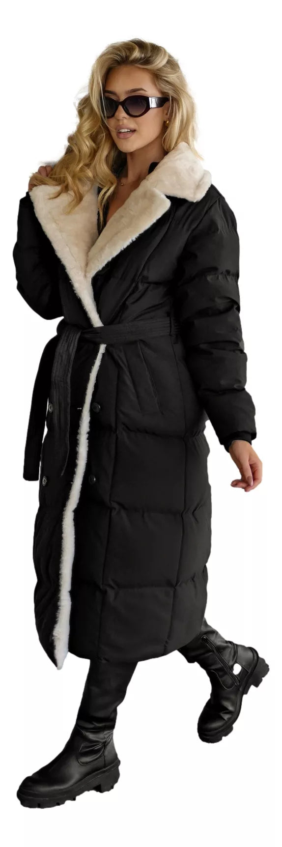 Sieviešu stepēta melna jaka Charlot