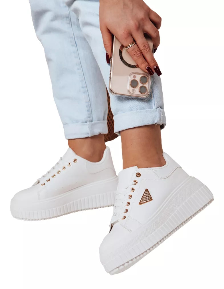 Sieviešu baltas ikdienas kurpes Snikpik