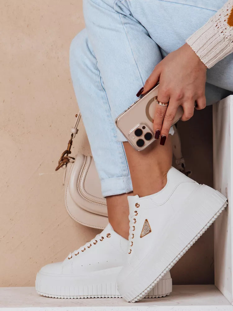 Sieviešu baltas ikdienas kurpes Snikpik