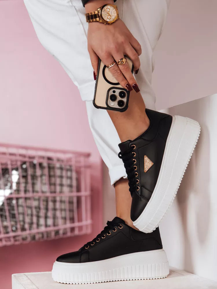 Sieviešu melnas ikdienas kurpes Snikpik