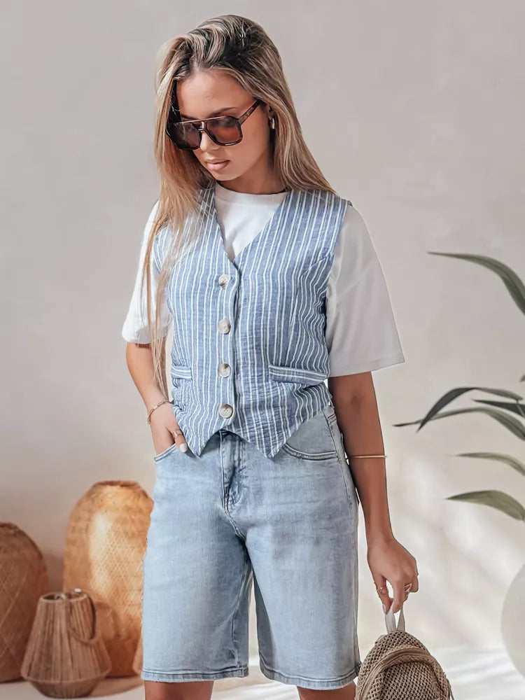 Sieviešu zili džinsa šorti Kelsey 