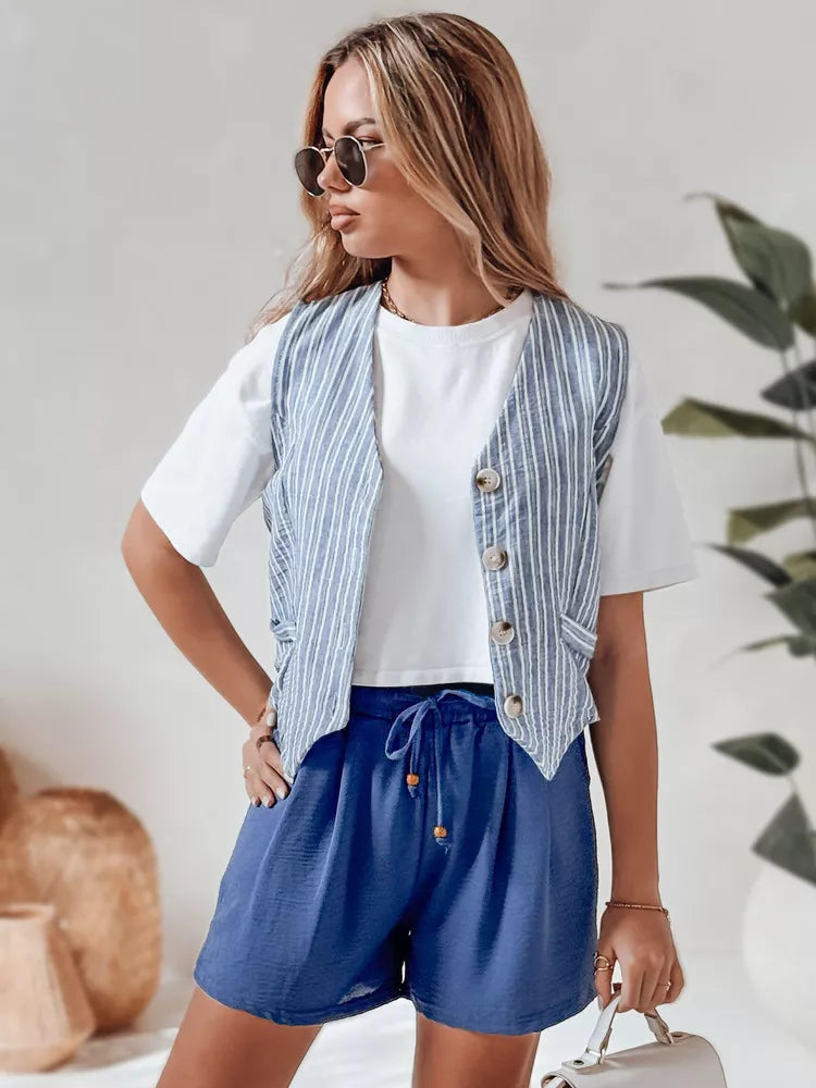 Sieviešu zilas vasaras šorti