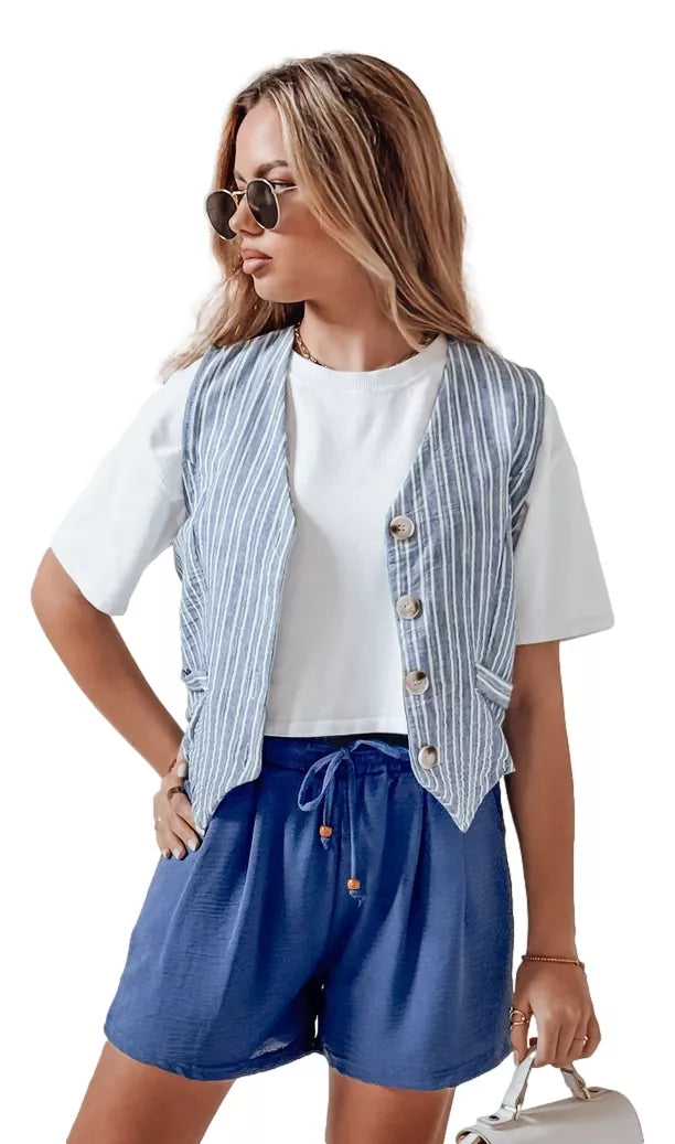 Sieviešu zilas vasaras šorti