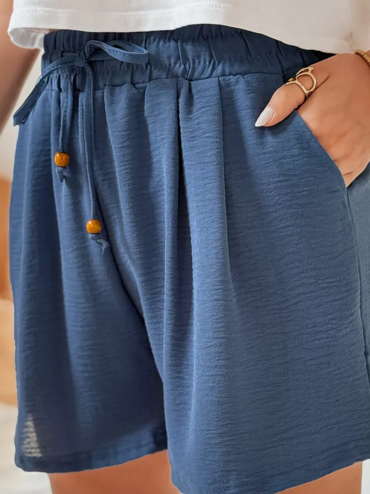 Sieviešu zilas vasaras šorti