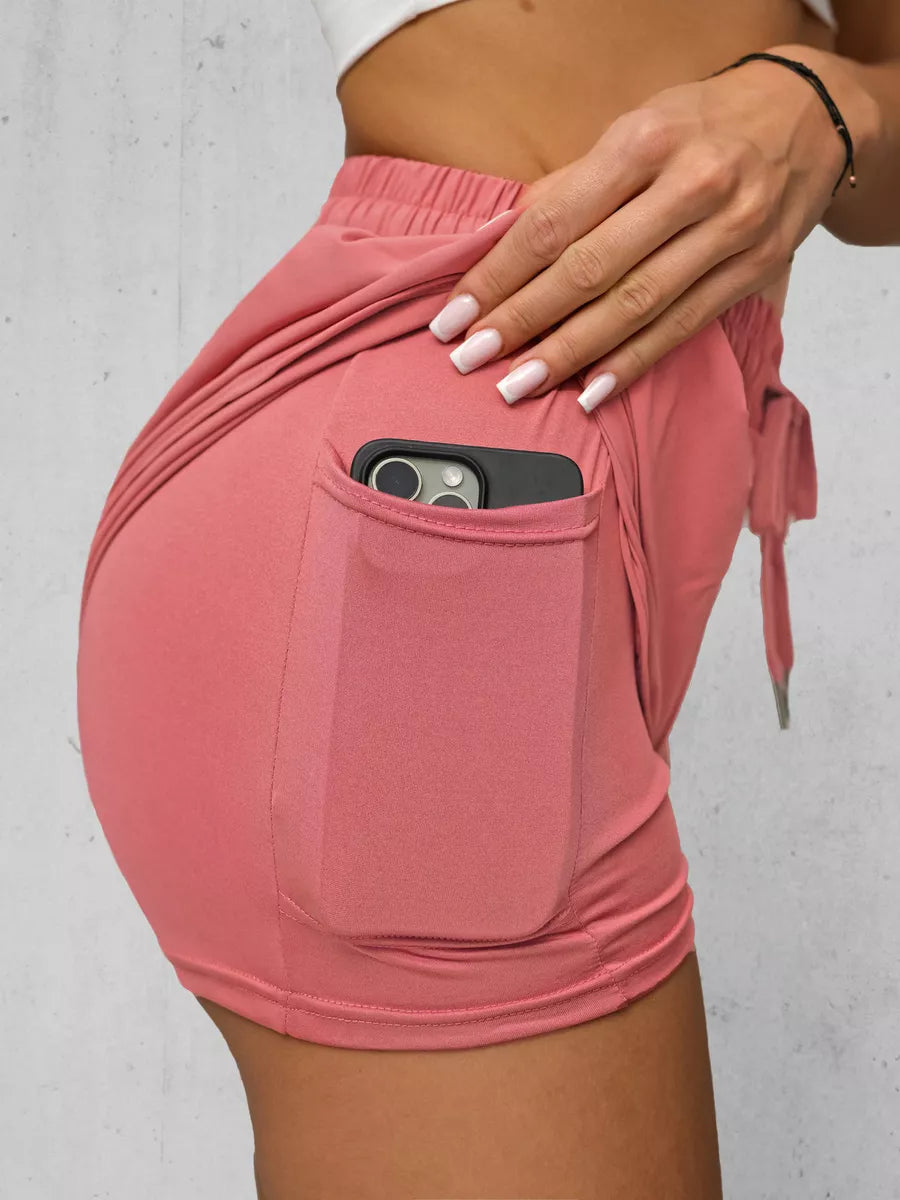 Sieviešu rozā sporta šorti Boni