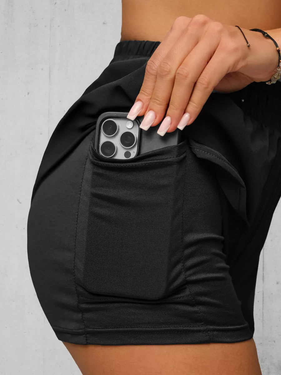 Sieviešu melnas sporta bikses Boni