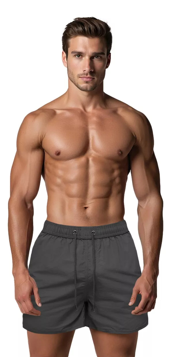 Vīriešu tumši pelēki šorti Vidi