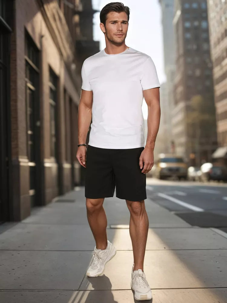 Vīriešu melnas šorti Anet