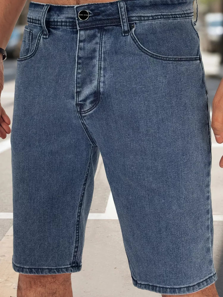 Vīriešu zili džinsa šorti Jack