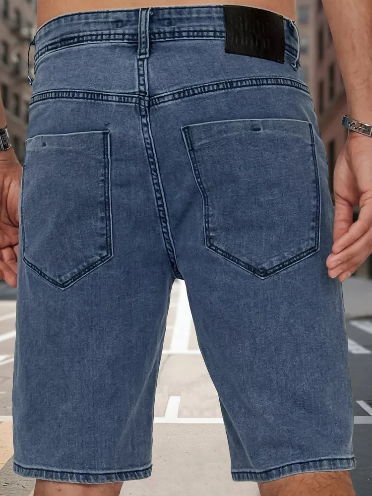 Vīriešu zili džinsa šorti Jack