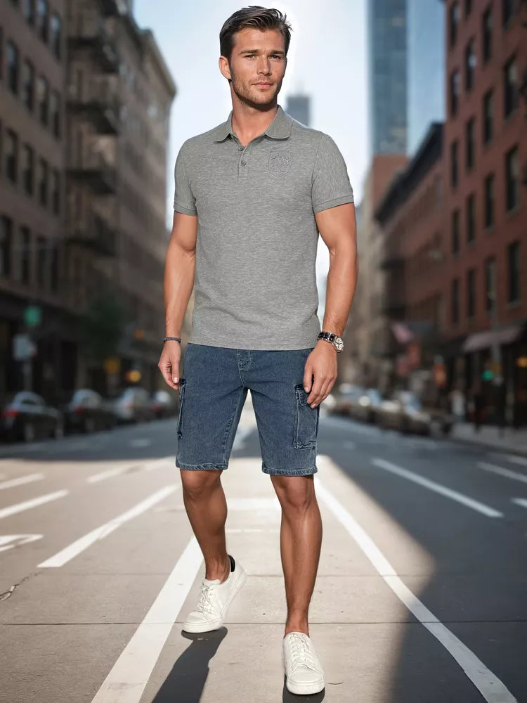 Vīriešu zilas šorti Aidis