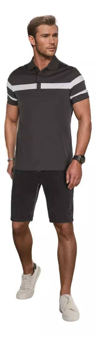 Vīriešu melni džinsa šorti Jack