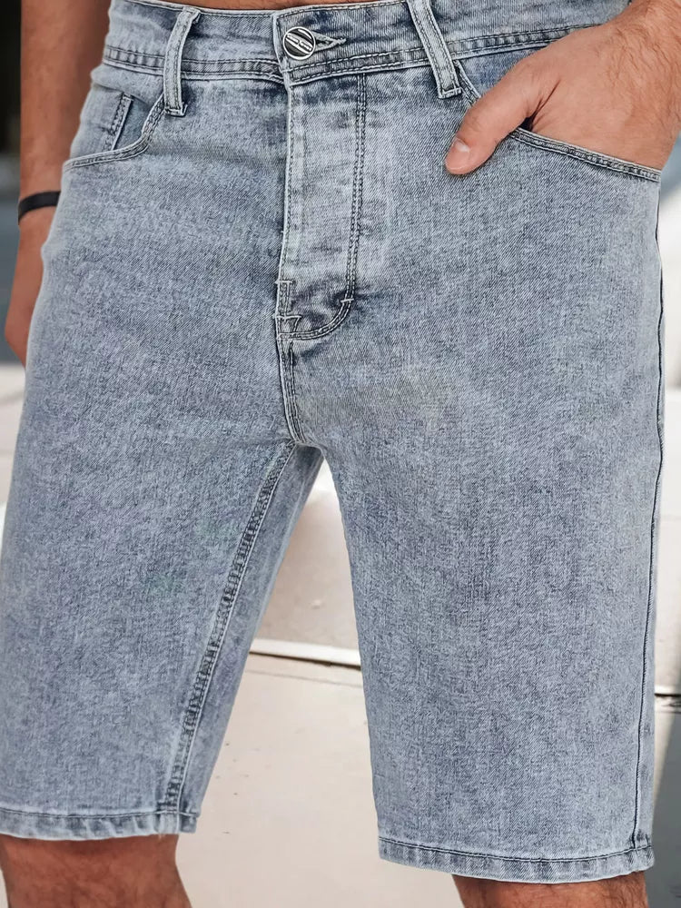 Vīriešu gaiši zili džinsa šorti Jack