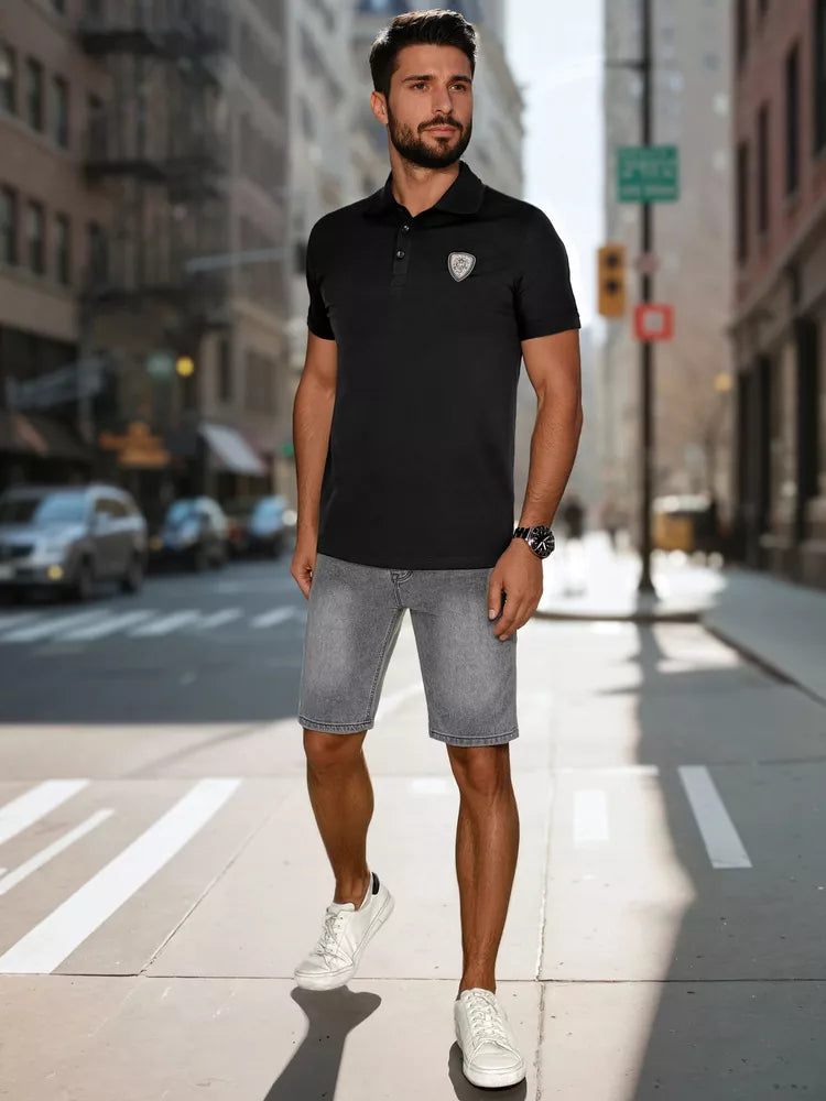 Vīriešu pelēki džinsa šorti Jack