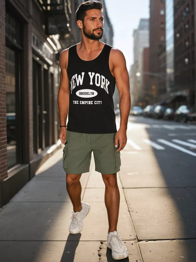 Vīriešu haki krāsas šorti Arts