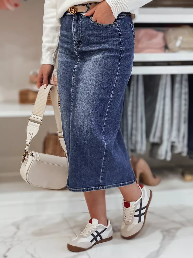 Gari, tumši zili džinsa svārki Merita 