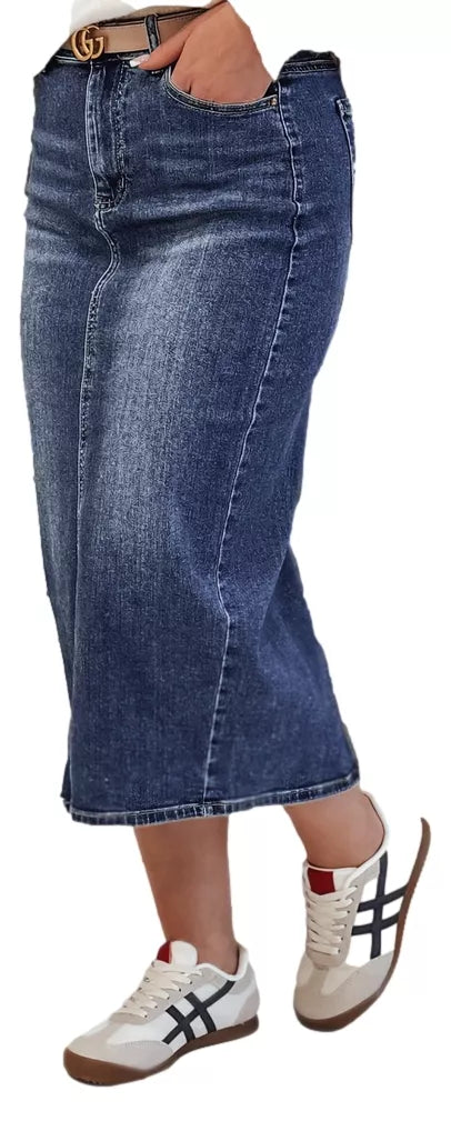Gari, tumši zili džinsa svārki Merita 