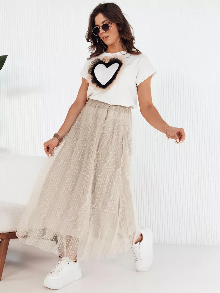 Sieviešu brūni tilla svārki Fliss