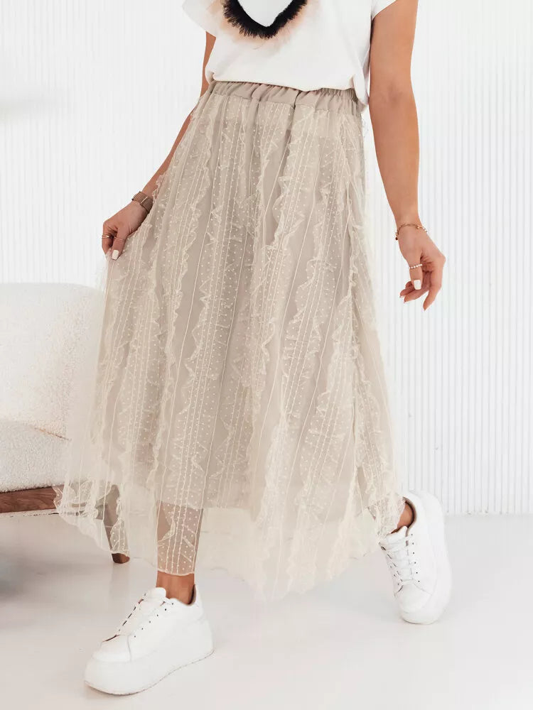 Sieviešu brūni tilla svārki Fliss