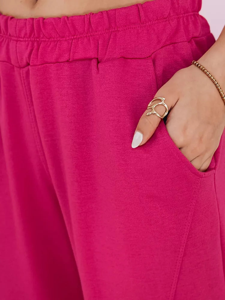 Sieviešu tumši rozā sporta bikses STIVEL