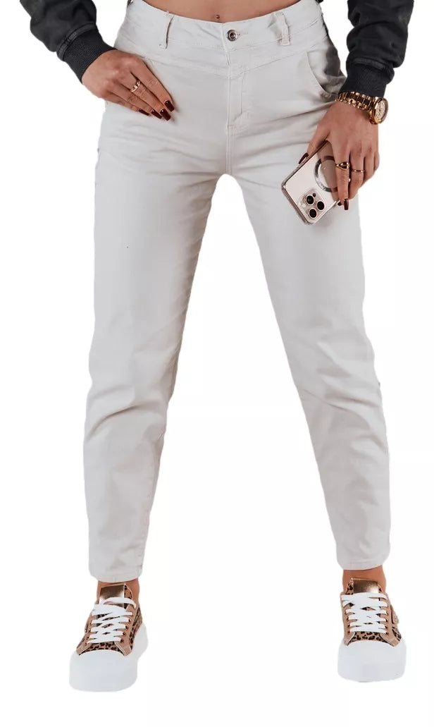 Sieviešu brūnas džinsa bikses Evin