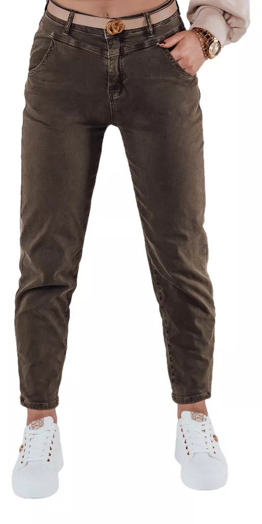 Sieviešu tumši pelēki džinsi Evin