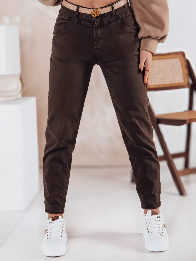 Sieviešu melnas džinsa bikses Evin