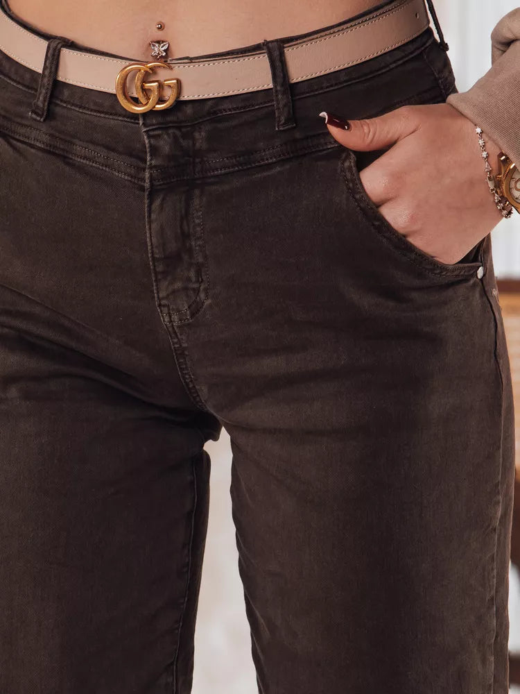 Sieviešu melnas džinsa bikses Evin