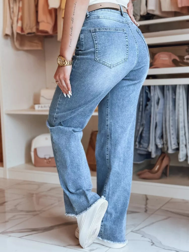 Sieviešu zilas džinsa bikses Doris