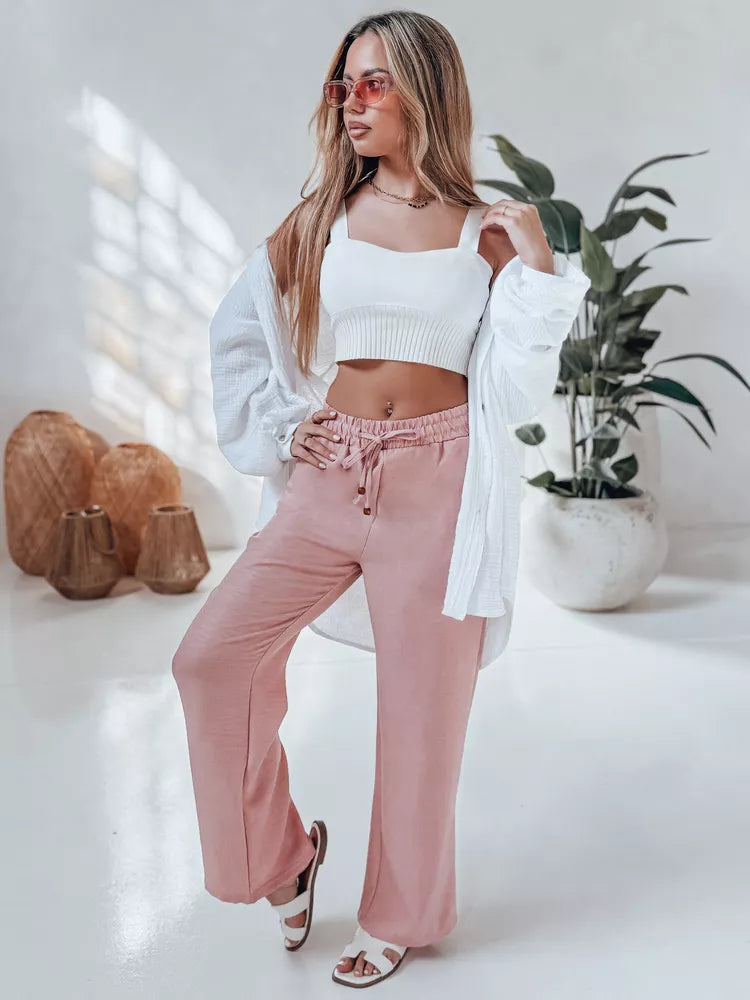 Sieviešu rozā ikdienas bikses Fiona 