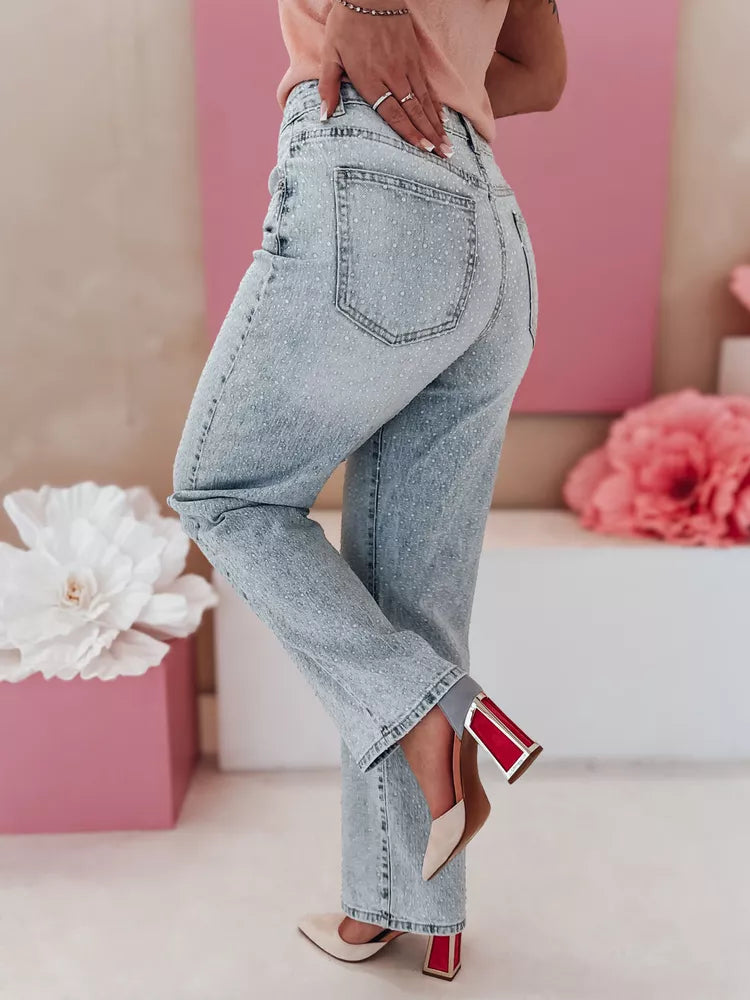 Sieviešu gaiši zilas džinsa bikses Diamont