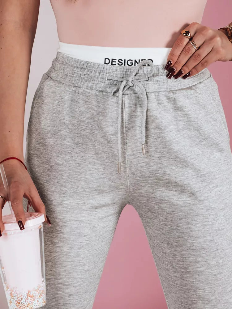 Sieviešu ikdienas pelēkas, pieguļošas bikses Sport