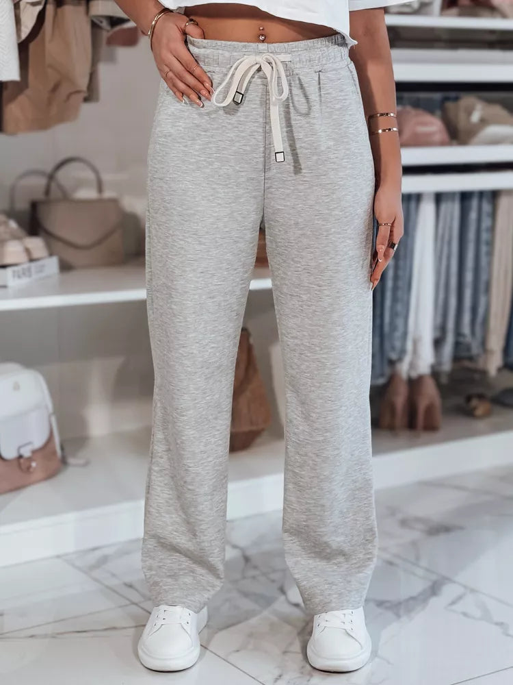 Sieviešu pelēkas brīvā laika bikses Relax