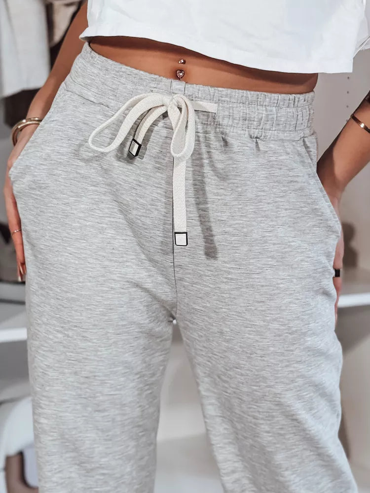 Sieviešu pelēkas brīvā laika bikses Relax