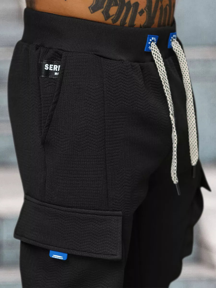 Vīriešu melnas sporta bikses Bost