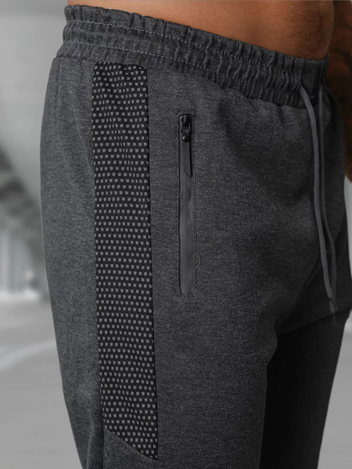 Vīriešu tumši pelēkas ikdienas bikses Emit