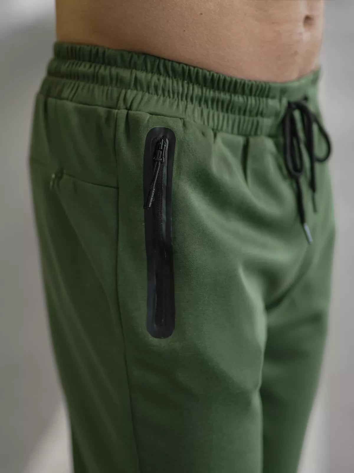 Vīriešu haki krāsas bikses Run