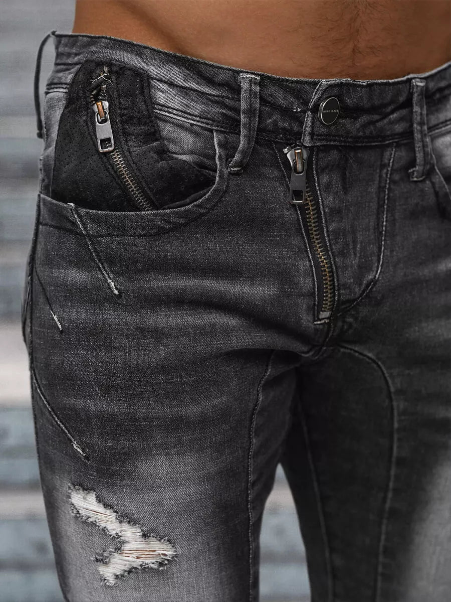 Vīriešu melnas džinsa bikses Everton