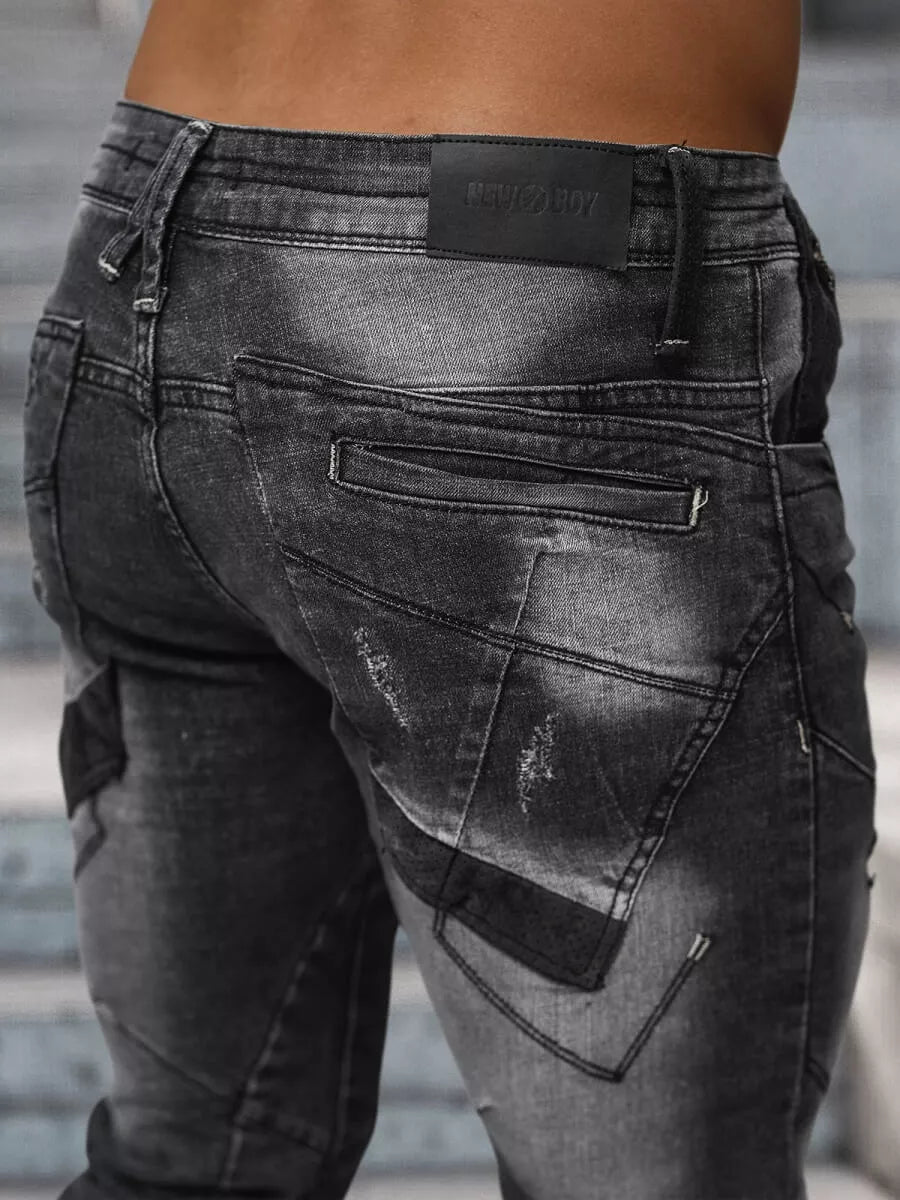 Vīriešu melnas džinsa bikses Everton