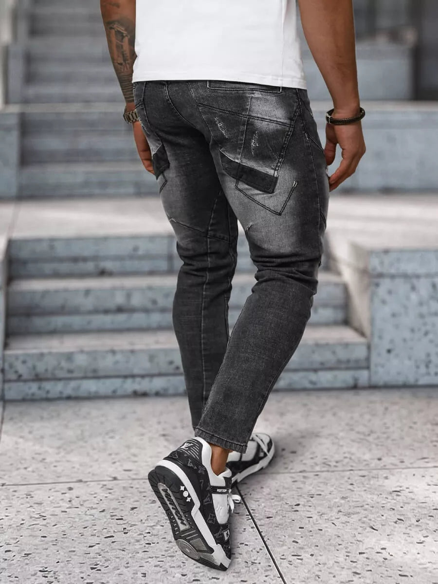 Vīriešu melnas džinsa bikses Everton